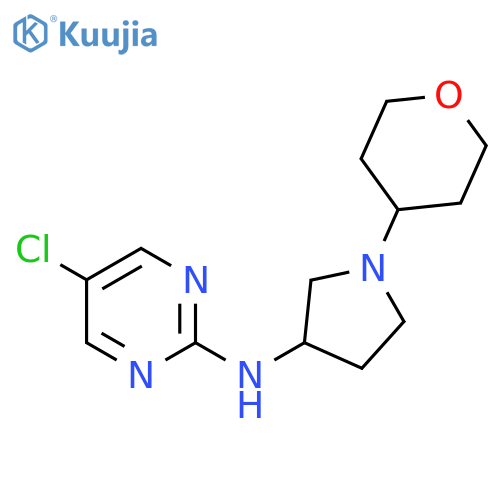 5-chloro-N-[1-(oxan-4-yl)pyrrolidin-3-yl]pyrimidin-2-amine structure