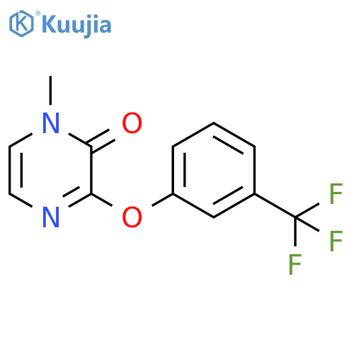 1-methyl-3-3-(trifluoromethyl)phenoxy-1,2-dihydropyrazin-2-one structure