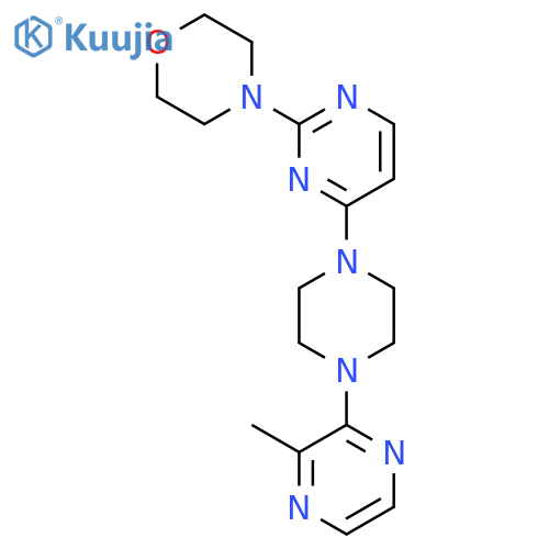4-{4-[4-(3-Methylpyrazin-2-yl)piperazin-1-yl]pyrimidin-2-yl}morpholine structure