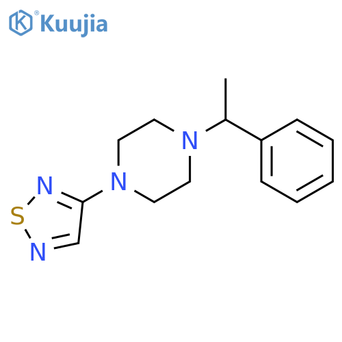 1-(1-Phenylethyl)-4-(1,2,5-thiadiazol-3-yl)piperazine structure