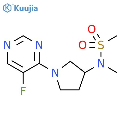 N-1-(5-fluoropyrimidin-4-yl)pyrrolidin-3-yl-N-methylmethanesulfonamide structure