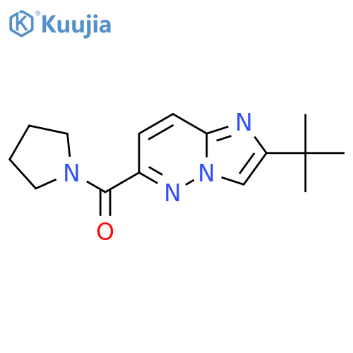 1-{2-Tert-butylimidazo[1,2-b]pyridazine-6-carbonyl}pyrrolidine structure