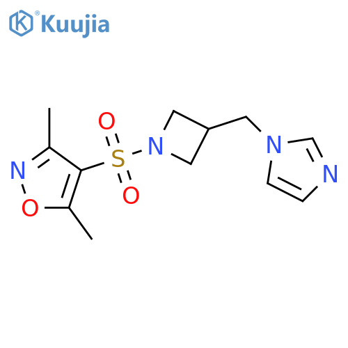 4-({3-[(1H-imidazol-1-yl)methyl]azetidin-1-yl}sulfonyl)-3,5-dimethyl-1,2-oxazole structure