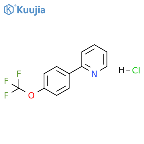 2-4-(trifluoromethoxy)phenylpyridine hydrochloride structure