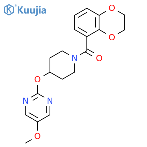 2-{[1-(2,3-Dihydro-1,4-benzodioxine-5-carbonyl)piperidin-4-yl]oxy}-5-methoxypyrimidine structure