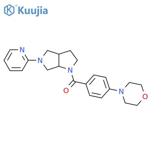 4-{4-[5-(Pyridin-2-yl)-octahydropyrrolo[3,4-b]pyrrole-1-carbonyl]phenyl}morpholine structure