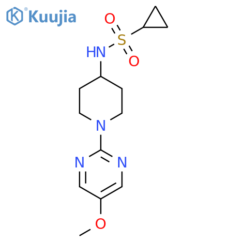 N-[1-(5-methoxypyrimidin-2-yl)piperidin-4-yl]cyclopropanesulfonamide structure