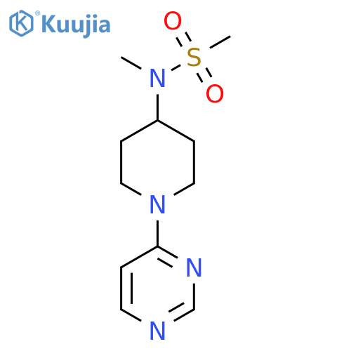 N-methyl-N-[1-(pyrimidin-4-yl)piperidin-4-yl]methanesulfonamide structure