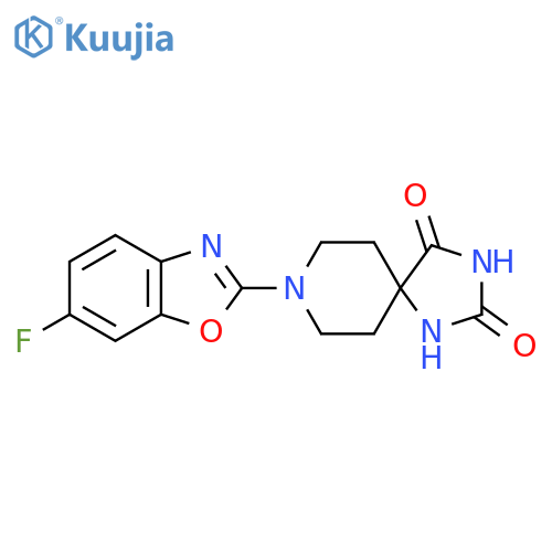 8-(6-Fluoro-1,3-benzoxazol-2-yl)-1,3,8-triazaspiro[4.5]decane-2,4-dione structure