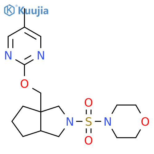 4-[(3a-{[(5-Methylpyrimidin-2-yl)oxy]methyl}-octahydrocyclopenta[c]pyrrol-2-yl)sulfonyl]morpholine structure