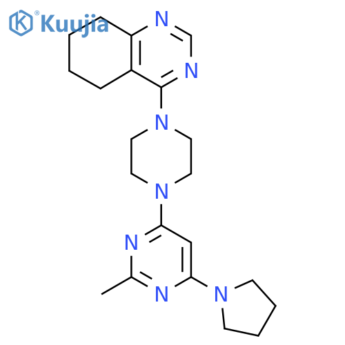 4-{4-[2-Methyl-6-(pyrrolidin-1-yl)pyrimidin-4-yl]piperazin-1-yl}-5,6,7,8-tetrahydroquinazoline structure