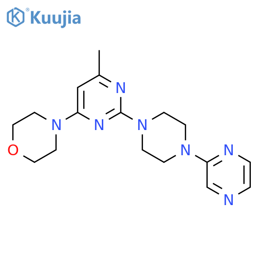 4-{6-Methyl-2-[4-(pyrazin-2-yl)piperazin-1-yl]pyrimidin-4-yl}morpholine structure