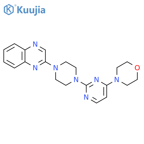 2-{4-[4-(Morpholin-4-yl)pyrimidin-2-yl]piperazin-1-yl}quinoxaline structure