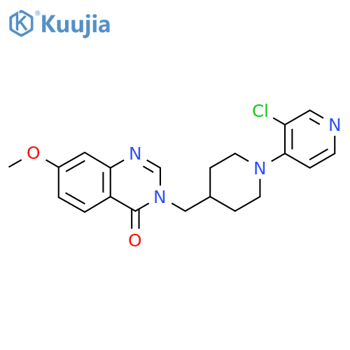 3-{[1-(3-Chloropyridin-4-yl)piperidin-4-yl]methyl}-7-methoxy-3,4-dihydroquinazolin-4-one structure