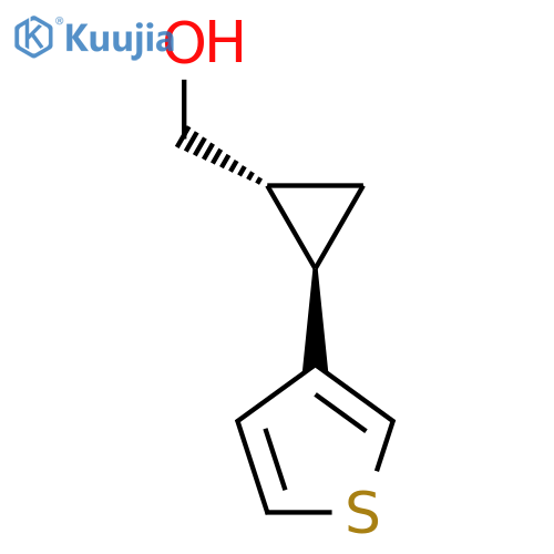 [(1R,2R)-2-Thiophen-3-ylcyclopropyl]methanol structure
