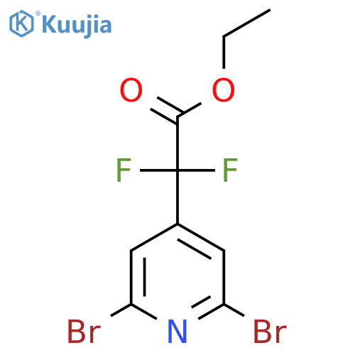 Ethyl 2-(2,6-dibromopyridin-4-yl)-2,2-difluoroacetate structure