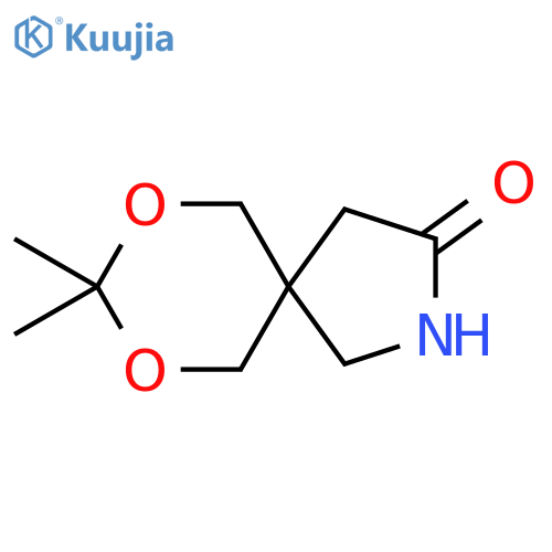 8,8-dimethyl-7,9-dioxa-2-azaspiro4.5decan-3-one structure