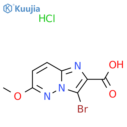3-bromo-6-methoxyimidazo1,2-bpyridazine-2-carboxylic acid hydrochloride structure