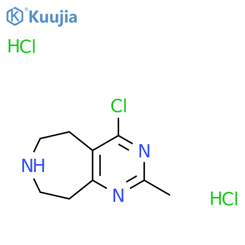 4-chloro-2-methyl-5H,6H,7H,8H,9H-pyrimido4,5-dazepine dihydrochloride structure