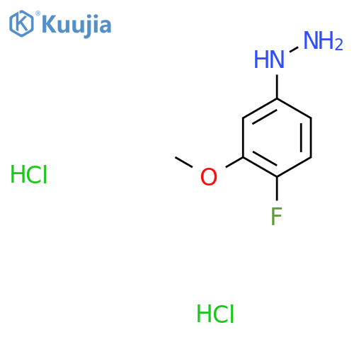 (4-fluoro-3-methoxyphenyl)hydrazine dihydrochloride structure