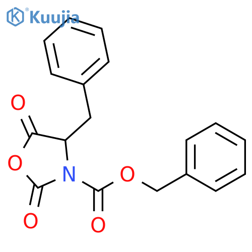 3-Oxazolidinecarboxylic acid, 2,5-dioxo-4-(phenylmethyl)-, phenylmethylester structure