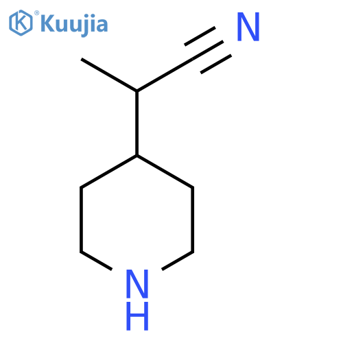 4-Piperidineacetonitrile, alpha-methyl- structure