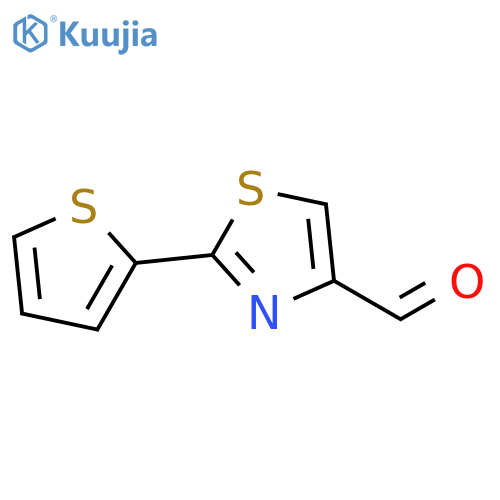 2-(thiophen-2-yl)-1,3-thiazole-4-carbaldehyde structure