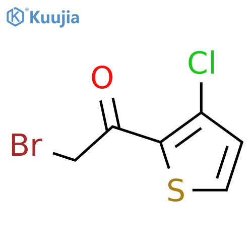 2-Bromo-1-(3-chloro-2-thienyl)-1-ethanone structure
