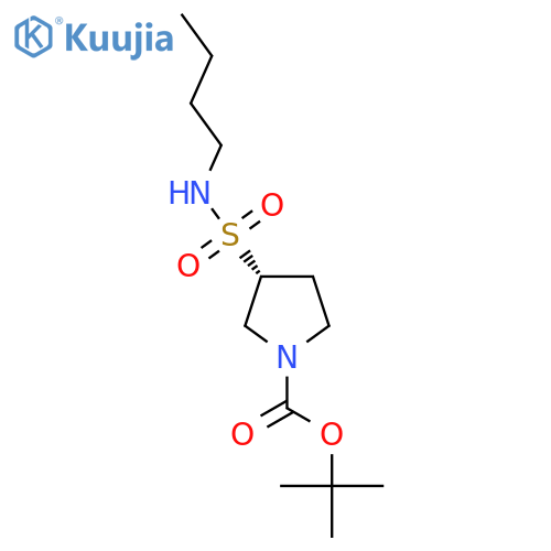 tert-butyl (3R)-3-(butylsulfamoyl)pyrrolidine-1-carboxylate structure