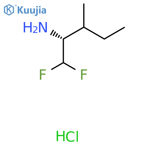 (2R)-1,1-difluoro-3-methylpentan-2-amine hydrochloride structure
