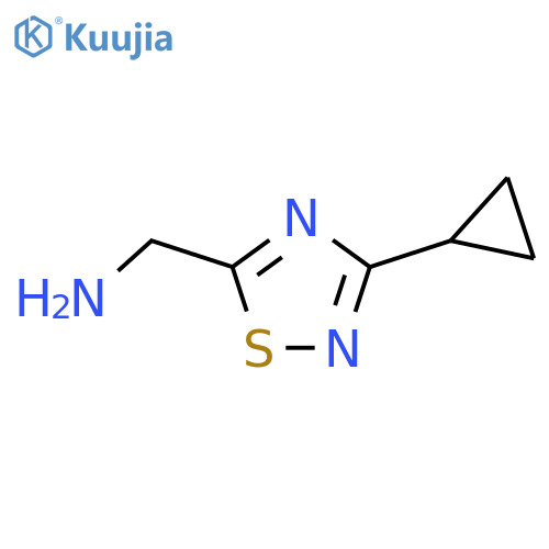 (3-Cyclopropyl-1,2,4-thiadiazol-5-yl)methanamine structure