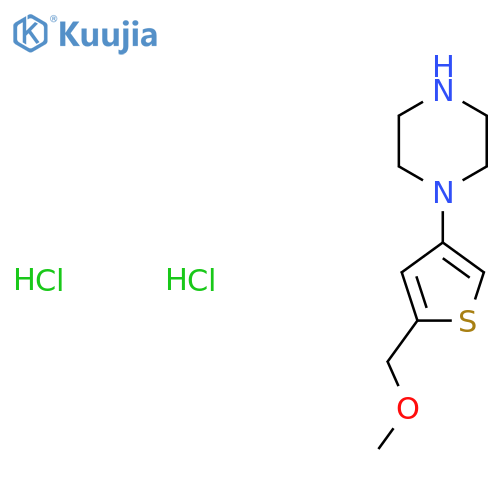 1-5-(methoxymethyl)thiophen-3-ylpiperazine dihydrochloride structure