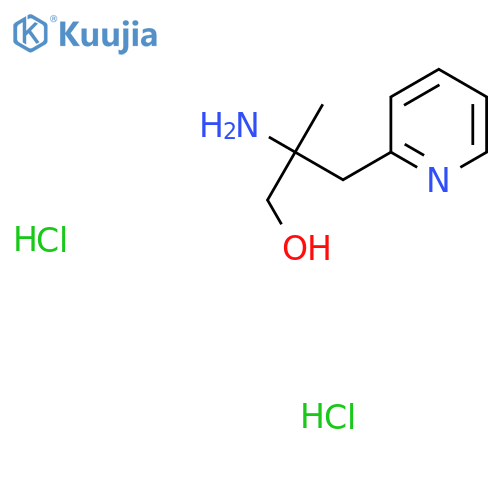 2-amino-2-methyl-3-(pyridin-2-yl)propan-1-ol dihydrochloride structure