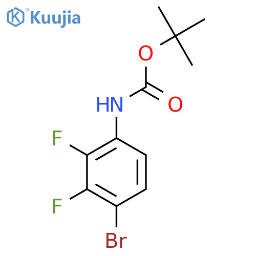 tert-butyl N-(4-bromo-2,3-difluorophenyl)carbamate structure