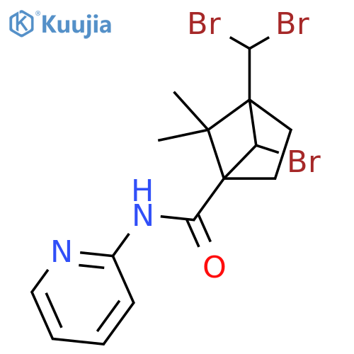 6-bromo-4-(dibromomethyl)-5,5-dimethyl-N-(pyridin-2-yl)bicyclo2.1.1hexane-1-carboxamide structure