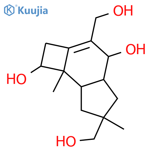 6-Protoilludene-4,8,12,14-tetrol; (4α,8β,11S)-form structure