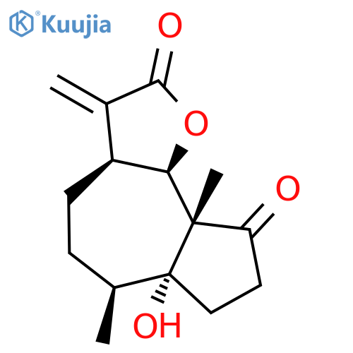 Azuleno[4,5-b]furan-2,9-dione,decahydro-6a-hydroxy-6,9a-dimethyl-3-methylene-, (3aS,6S,6aR,9aS,9bR)- structure