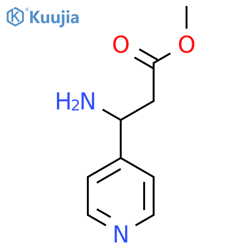 Methyl 3-amino-3-(pyridin-4-yl)propanoate structure