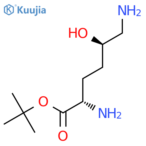 tert-butyl (2S,5R)-2,6-diamino-5-hydroxyhexanoate structure