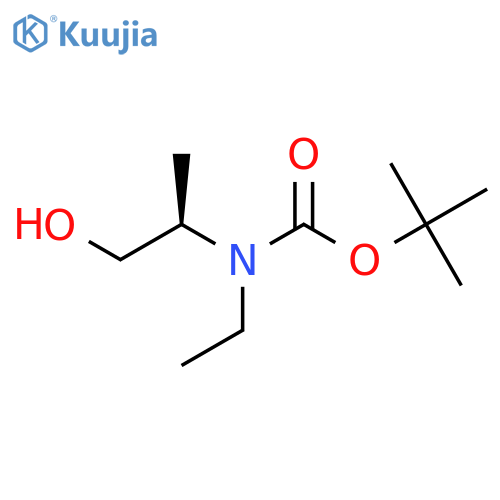 tert-butyl N-ethyl-N-[(2R)-1-hydroxypropan-2-yl]carbamate structure
