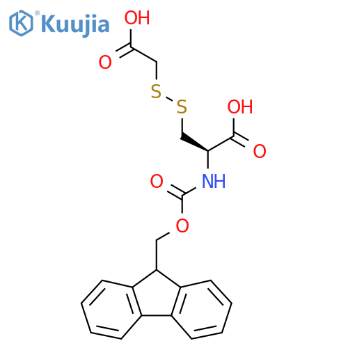 (2R)-3-(carboxymethyl)disulfanyl-2-({(9H-fluoren-9-yl)methoxycarbonyl}amino)propanoic acid structure