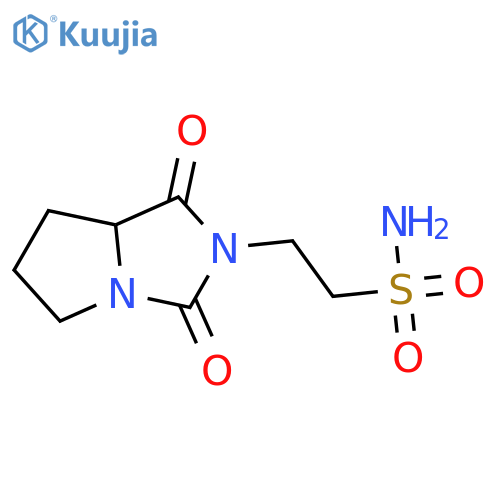 2-{1,3-dioxo-hexahydro-1H-pyrrolo1,2-cimidazolidin-2-yl}ethane-1-sulfonamide structure