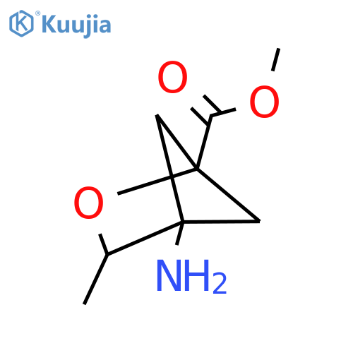 methyl 4-amino-3-methyl-2-oxabicyclo2.1.1hexane-1-carboxylate structure