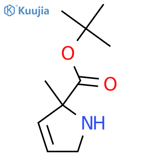 tert-butyl 2-methyl-2,5-dihydro-1H-pyrrole-2-carboxylate structure