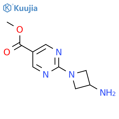Methyl 2-(3-aminoazetidin-1-yl)pyrimidine-5-carboxylate structure