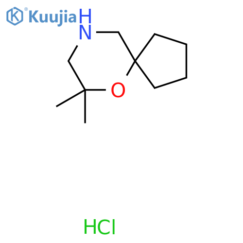 7,7-dimethyl-6-oxa-9-azaspiro4.5decane hydrochloride structure