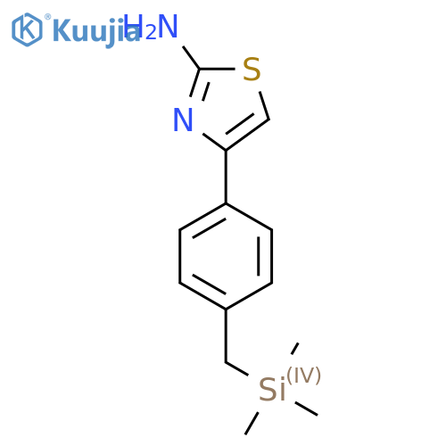 4-{4-(trimethylsilyl)methylphenyl}-1,3-thiazol-2-amine structure