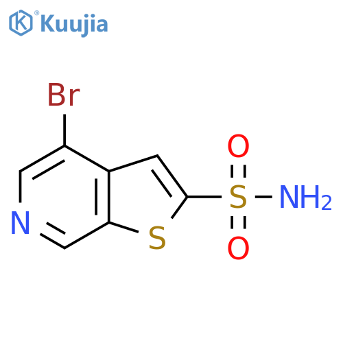 4-Bromothieno[2,3-c]pyridine-2-sulfonamide structure