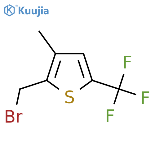 2-(Bromomethyl)-3-methyl-5-(trifluoromethyl)thiophene structure