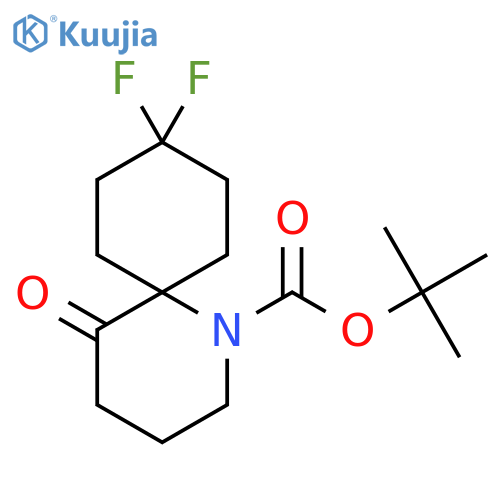 tert-butyl 9,9-difluoro-5-oxo-1-azaspiro5.5undecane-1-carboxylate structure